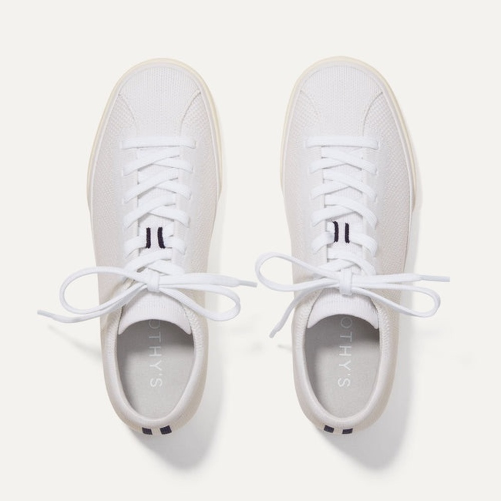 Rothy’s Lace Up Sneaker (Bright White) W8